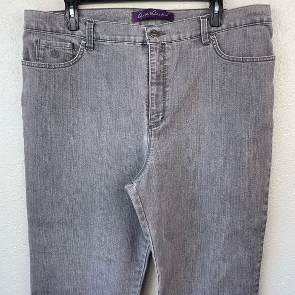 Gloria Canderbilt Gray Amanda Pants Size 16 Short EUC - Picture 2 of 6